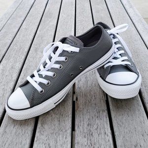 CONVERSE CTAS LEATHER CARBON GREY